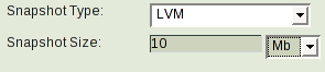 Specifying LVM Snapshots on the Backup How page