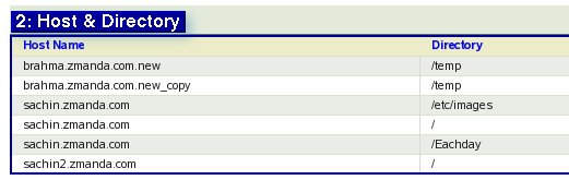 Host and Directory Choice