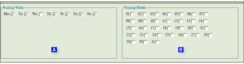 Fig AB        Right Hand Panel under Days/ Months Options