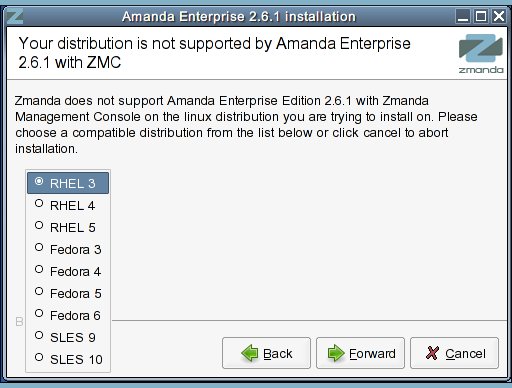 Installer 2 Non-Supported Distribution