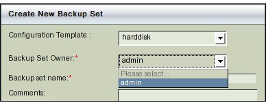 Fig. Backup Set Owners