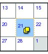 Fig. 3 Calender Control with blank Legend